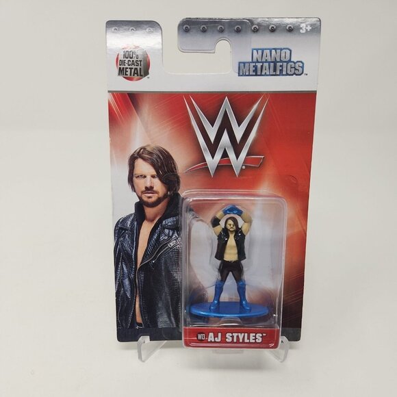 WWE A.J. Styles Nano Metalfigs Mini Figure 1.75" Jada Toys 2017 (n) - Picture 1 of 7